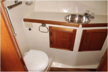 Full Restroom on your Skagway Fishing Charter Excursion